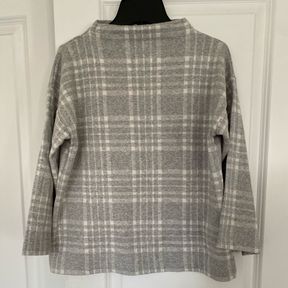 Banana Republic cozy stretch cotton funnel neck top XS